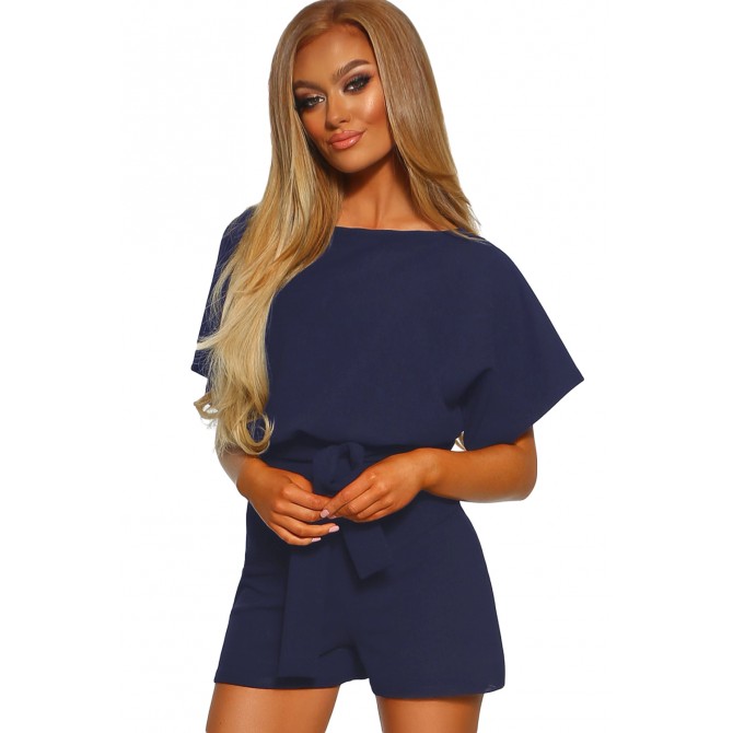 BLUE OVER THE TOP PLAYSUIT